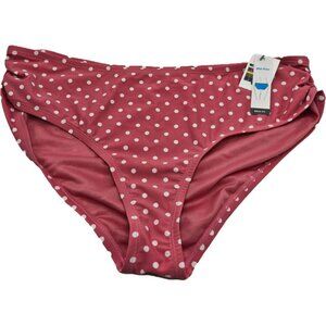 Time And Tru Polka Dot Mid-Rise Bikini Bottom Women's XL 16 18